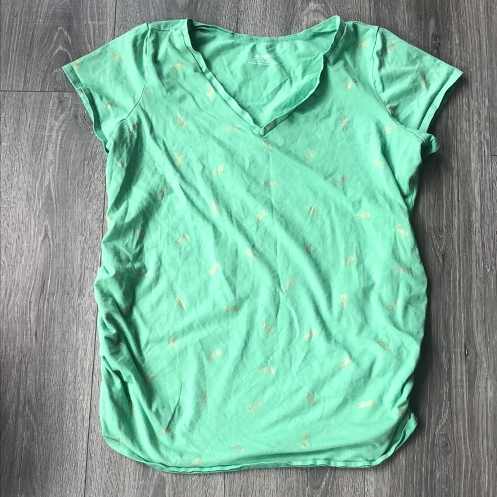 Maternity Pineapple Print Tee